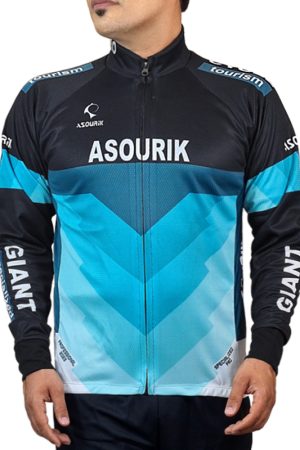 پیراهن دوچرخه سواری مشکی آبی مدل PRO