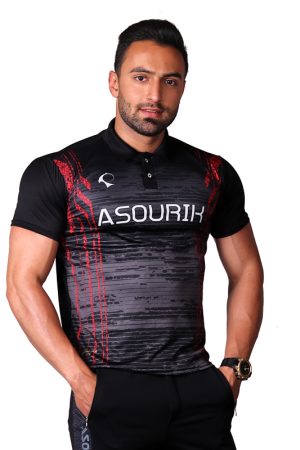 پولوشرت مشکی طرح اسلیم وست