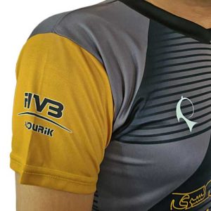 کیت فوتبال طلایی و طوسی 2